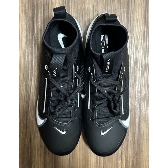 Nike Vapor Edge Pro 360 2 Football Cleats (DA5456-001) Black / White Sz 13 - Picture 5 of 9